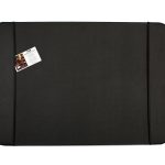 Black desk pad leather