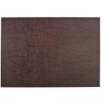 Brown desk pad with square corners