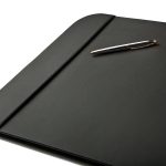 Nice black leather desk pad