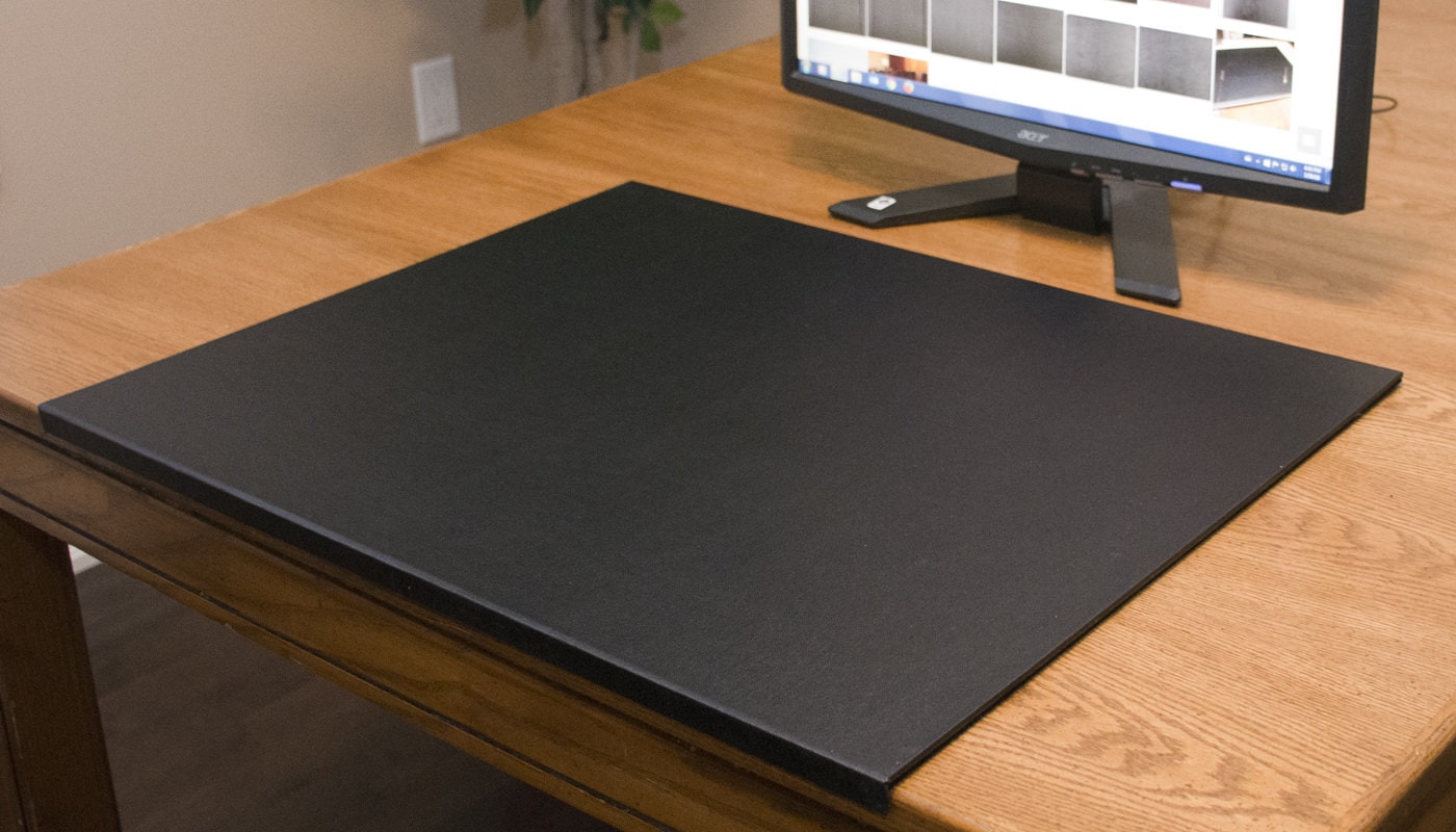 24” x 38” Desk Pad with Solid Side Pockets - Desk Pads - The Pad Place ...